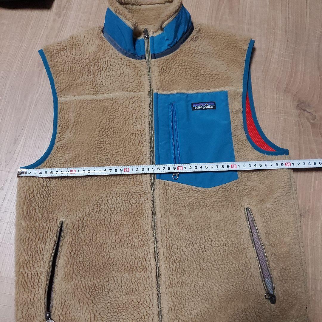 patagonia レトロX ベスト M ベージュ/青