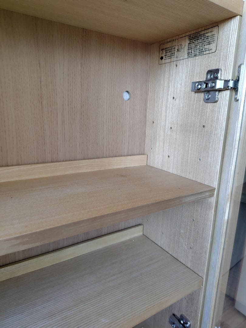 【無印良品】木製ガラス扉キャビネット