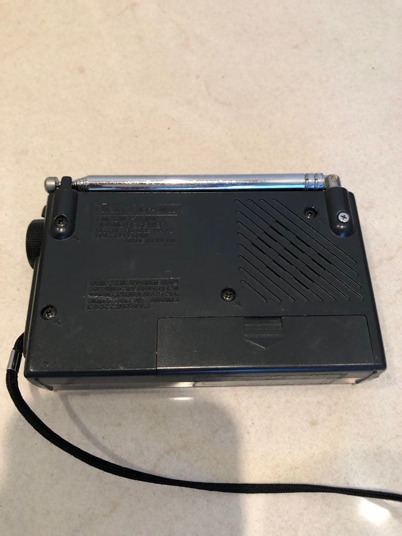 SONY ICF-SW22 ポケット短波ラジオ、ケース、専用アンテナ