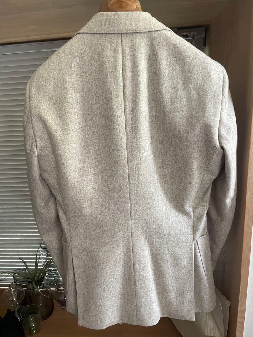 【美品】ユニバーサルランゲージ　カノニコ オフホワイト　ダブルブレストジャケット