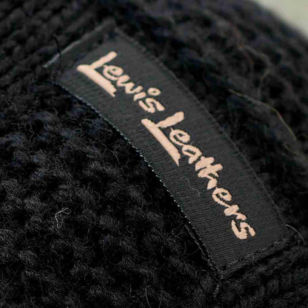 激レア ルイスレザー フィッシャーマンニット 38 ライダースジャケット