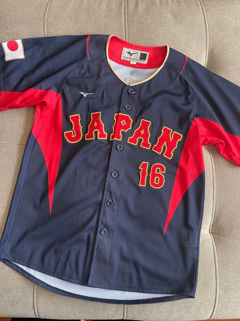 美品　wbc ユニフォーム ビジター　大谷翔平　ジュニアサイズ