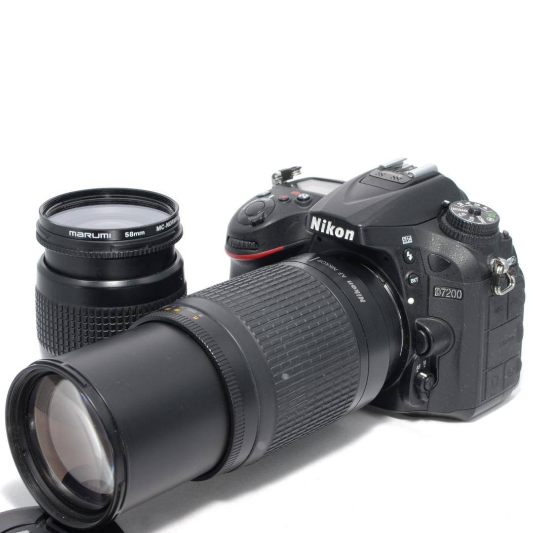 ✨Nikon D7200✨ダブルレンズ✨超望遠300mm✨高速連写✨一眼レフ