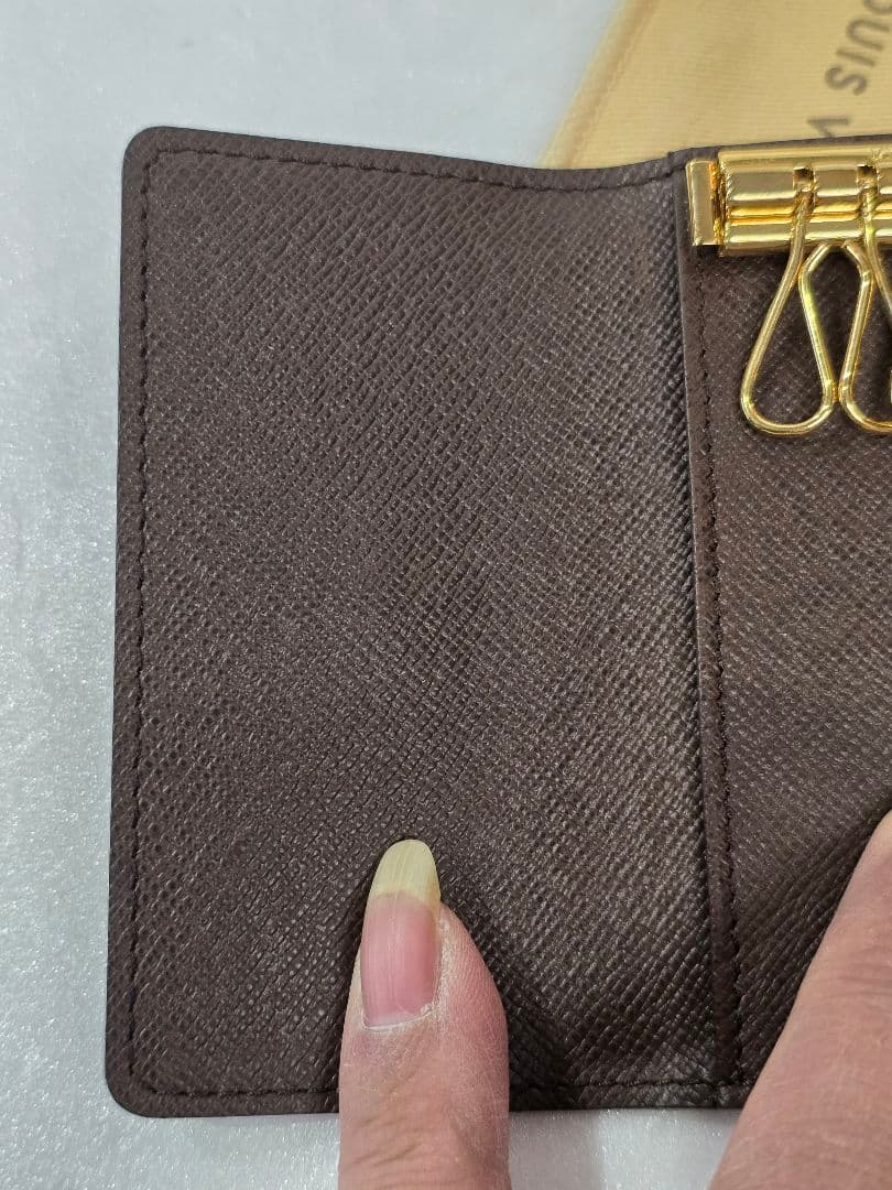 極美品✨　ルイヴィトン　 ダミエ　6連レザーキーケース　MT699