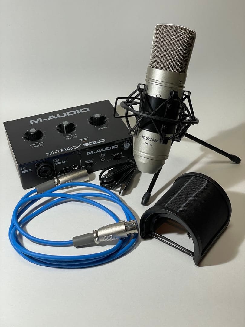 M-TRACK SOLOオーディオインターフェースTASCAMコンデンサーマイク