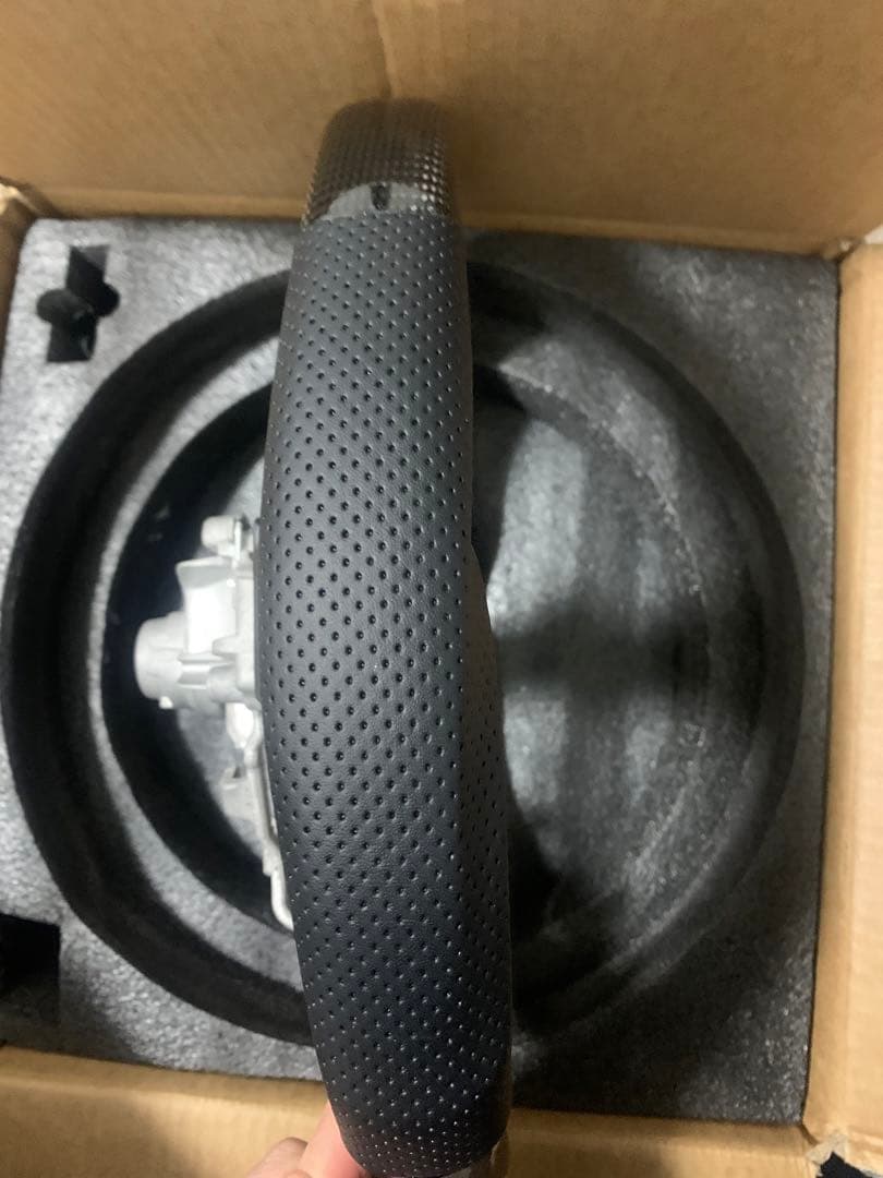 カーボンファイバー スポーツステアリングwrx sti