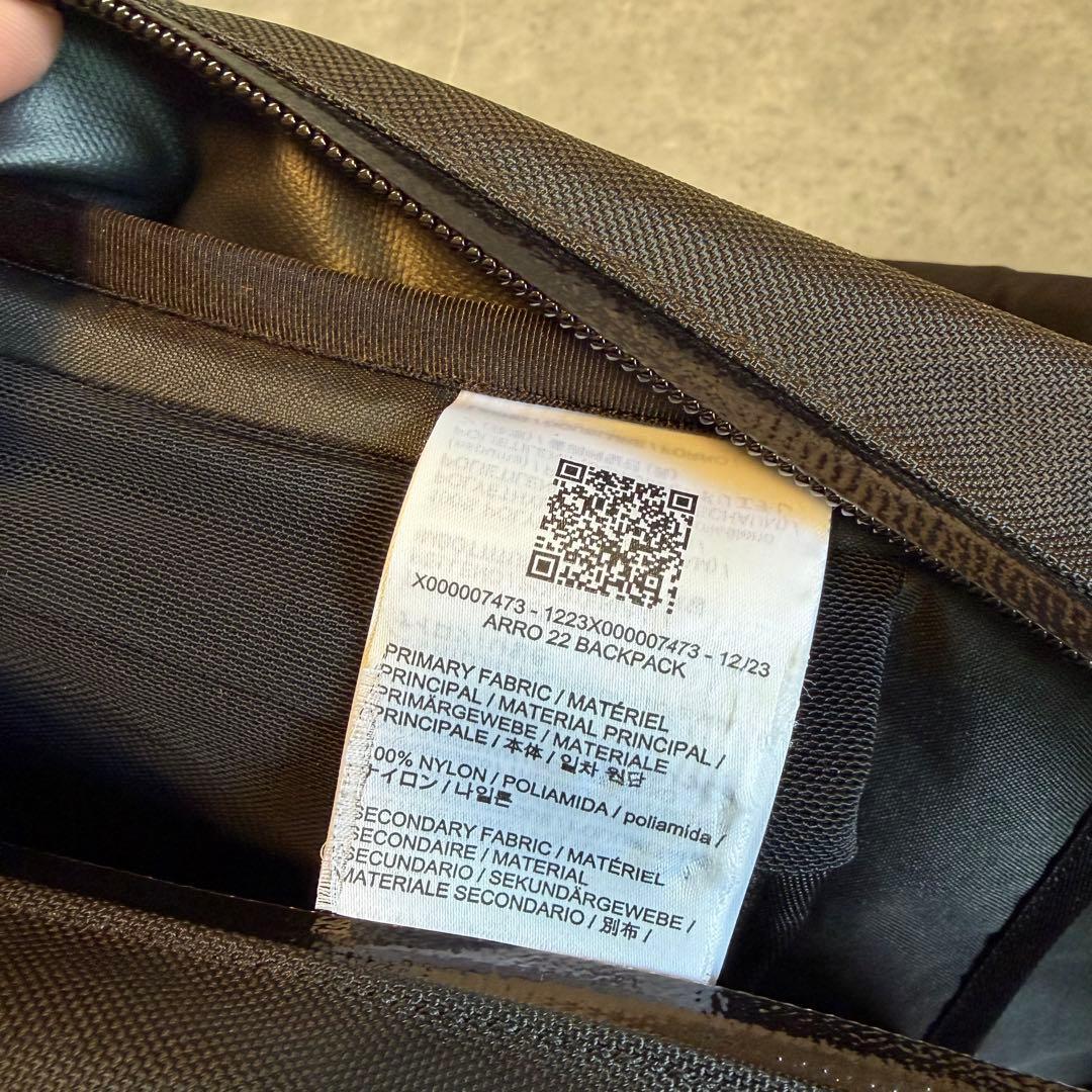 sss777様　アークテリクス　アロー22 最新型　リュック　ブラック