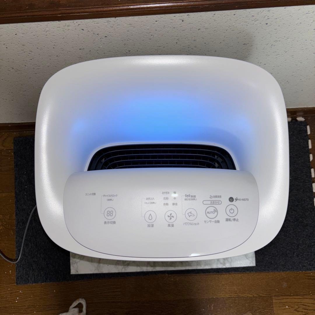 【2022年製】SHARP加湿空気清浄機　KI-NS70-W