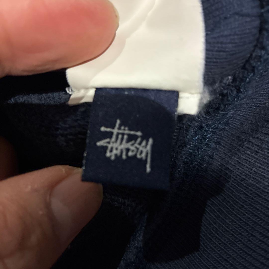 り*き様 Stussy ネイビー Vネックスウェット　90〜00年代