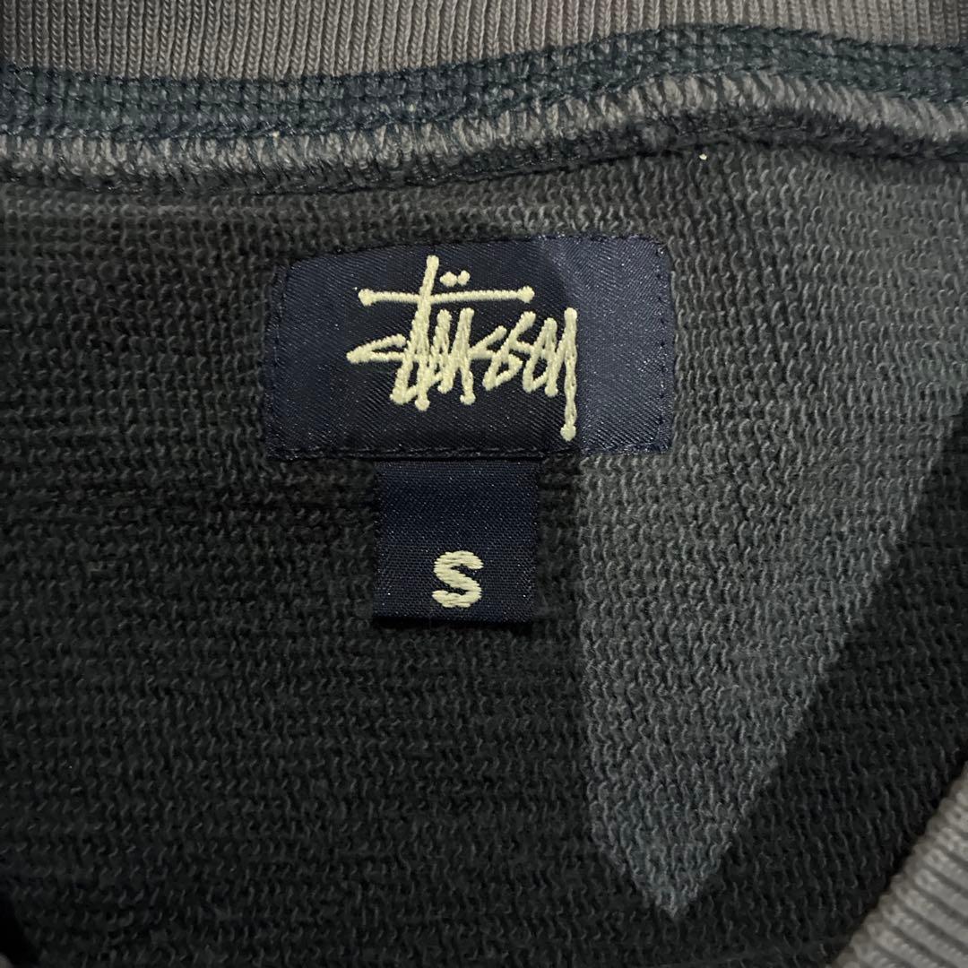 り*き様 Stussy ネイビー Vネックスウェット　90〜00年代