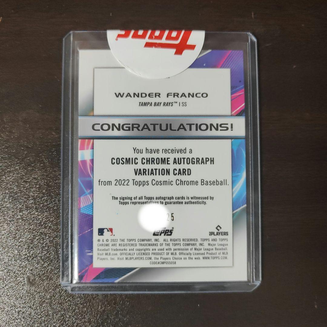 mlb topps ワンダーフランコ　ルーキーサインカード