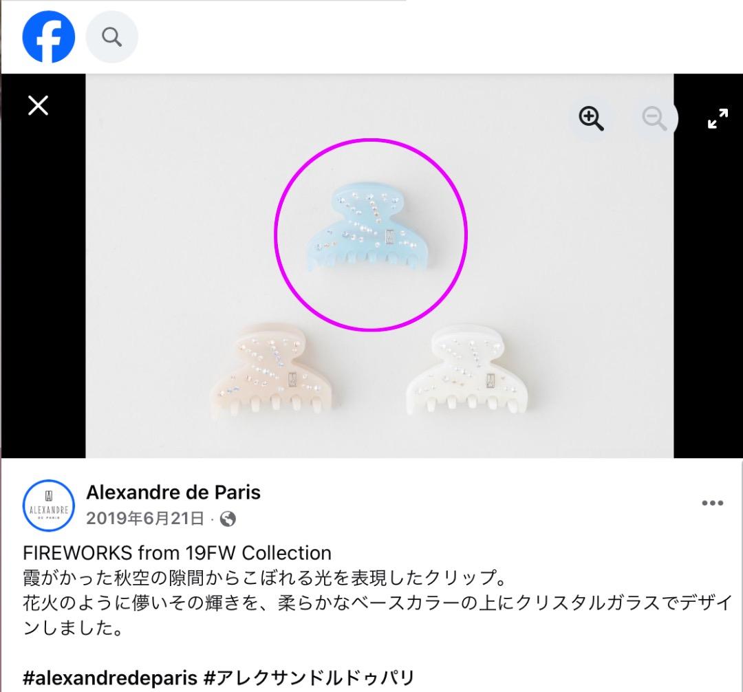 Alexandre de Paris アレクサンドル ドゥ パリ　ミニ クリップ