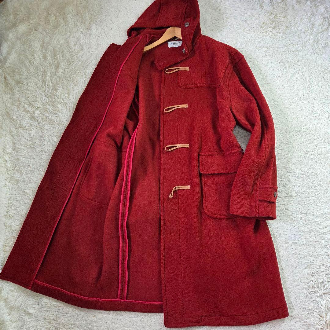 美品 ムーアブルック グランドバック 4L ヘリンボーン ダッフルコート 赤