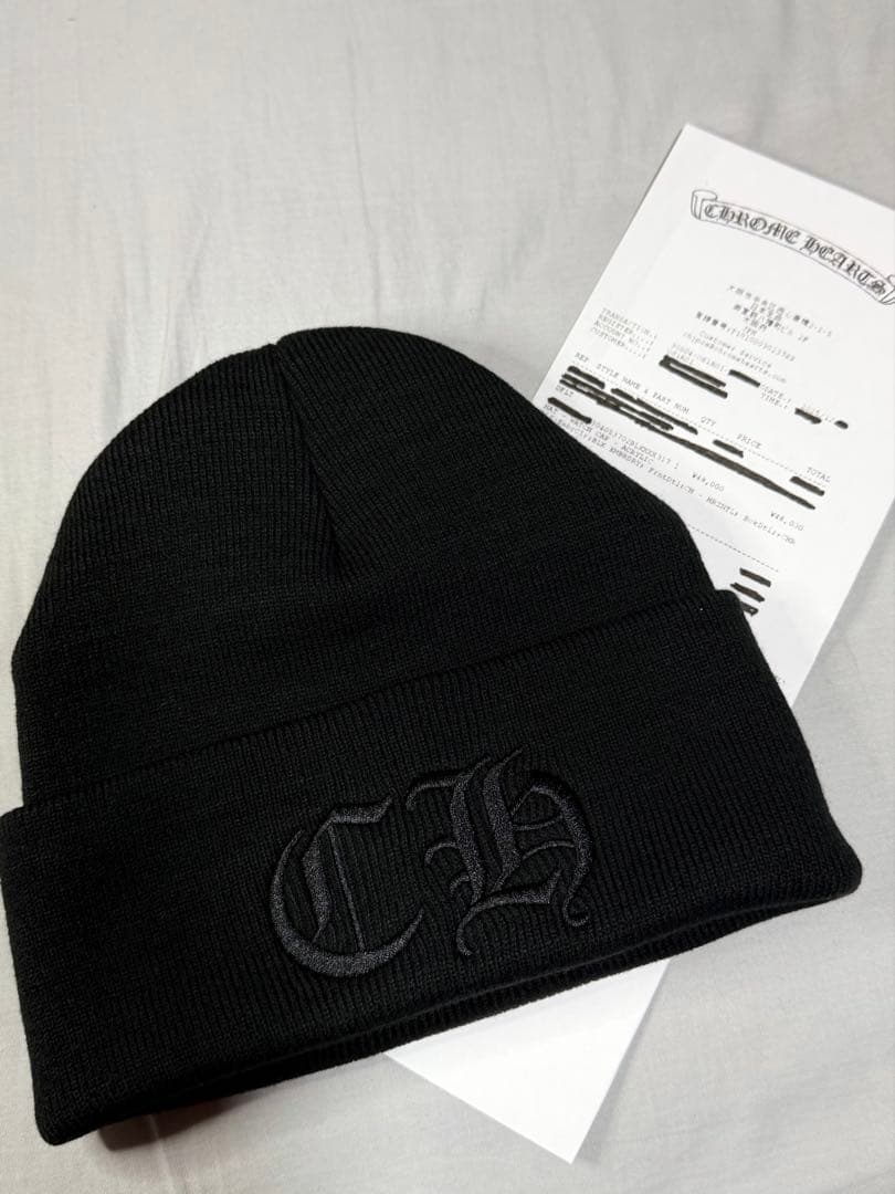 新品　インボイス　クロムハーツ　CH ロゴ　ニット帽　ビーニー