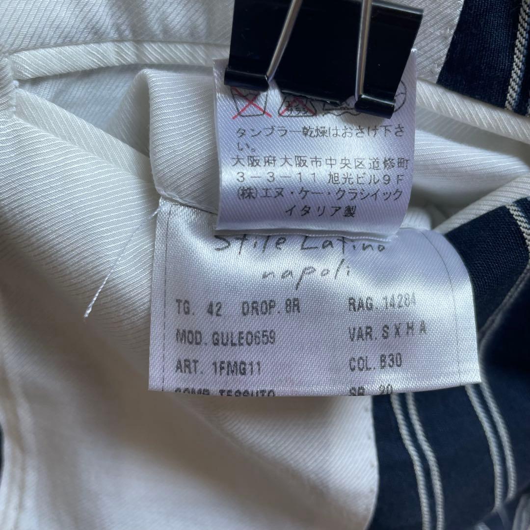 STILE LATINO コットンリネン ダブルジャケット LEO サイズ42