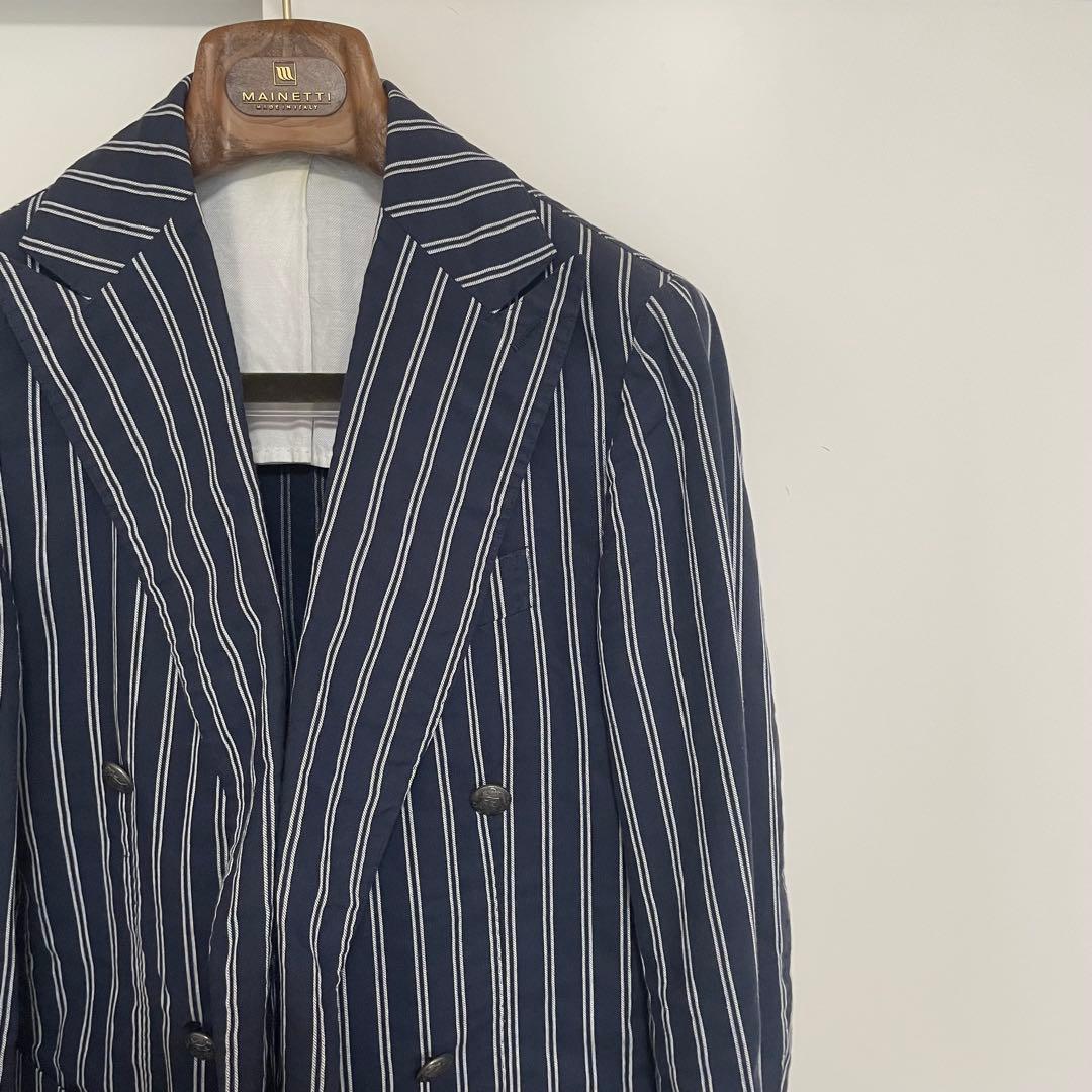 STILE LATINO コットンリネン ダブルジャケット LEO サイズ42