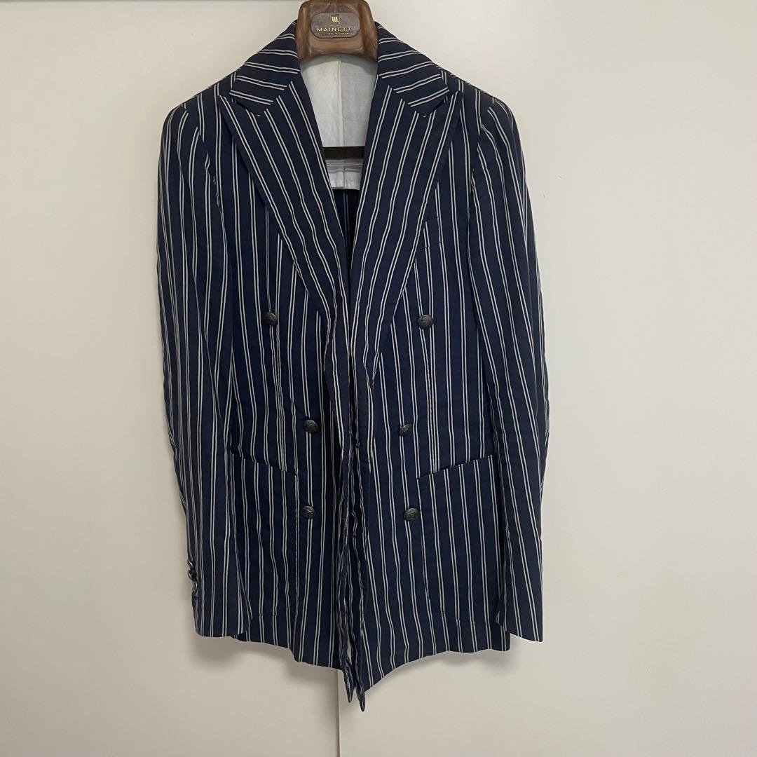 STILE LATINO コットンリネン ダブルジャケット LEO サイズ42