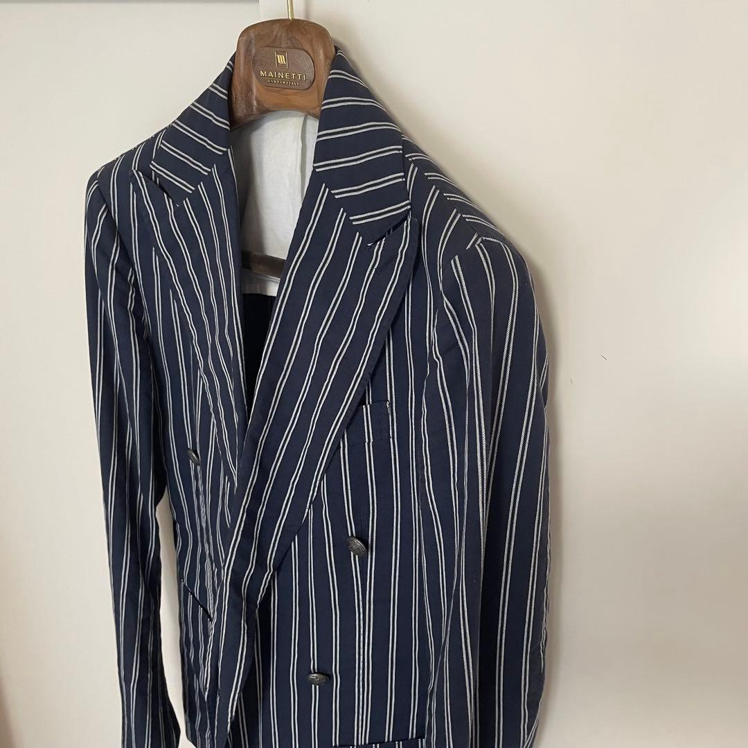 STILE LATINO コットンリネン ダブルジャケット LEO サイズ42