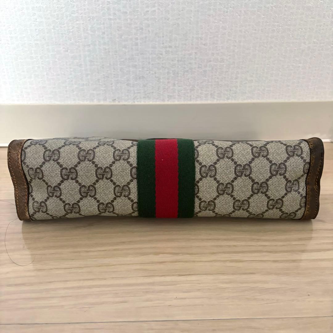 【本物】グッチ クラッチバッグ シェリーライン GGスプリーム PVCレザー