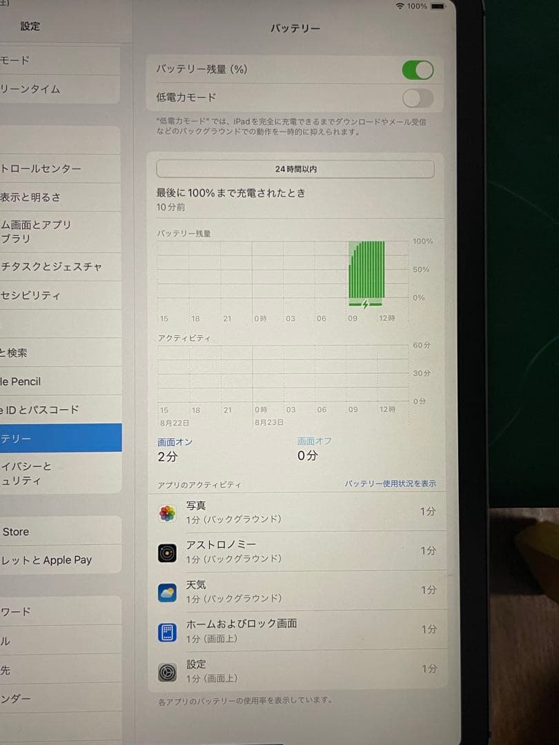 【アップル】iPad Pro11インチ 第1世代 256GB セルラー