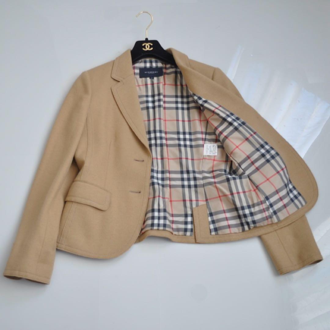 バーバリーロンドン ♡ ウール テーラードジャケット キャメル