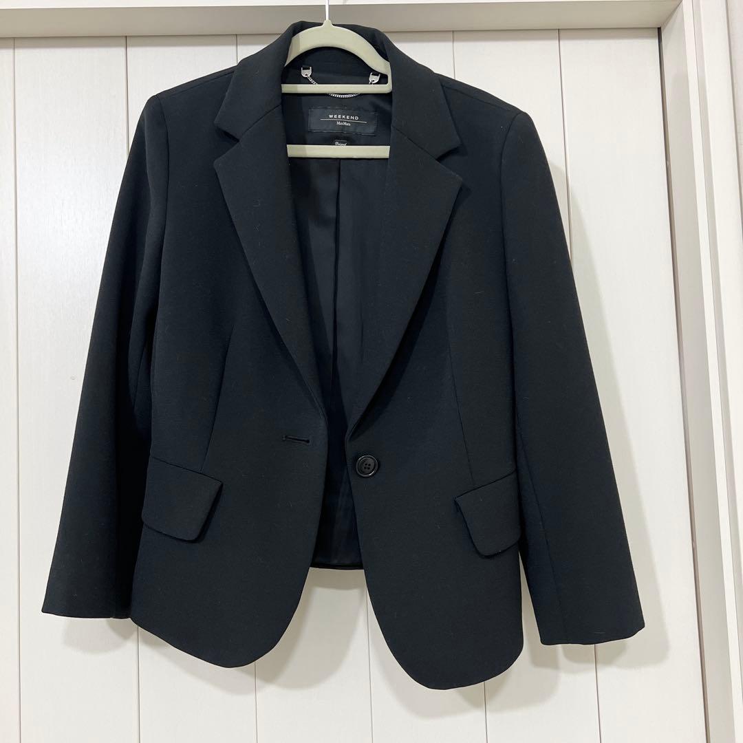 なお✨WEEKEND MaxMara テーラードジャケット ブラック M