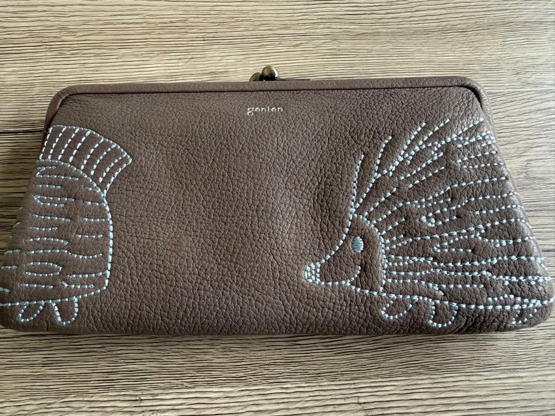 【美品】ゲンテン リサラーソン　genten がま口財布　長財布