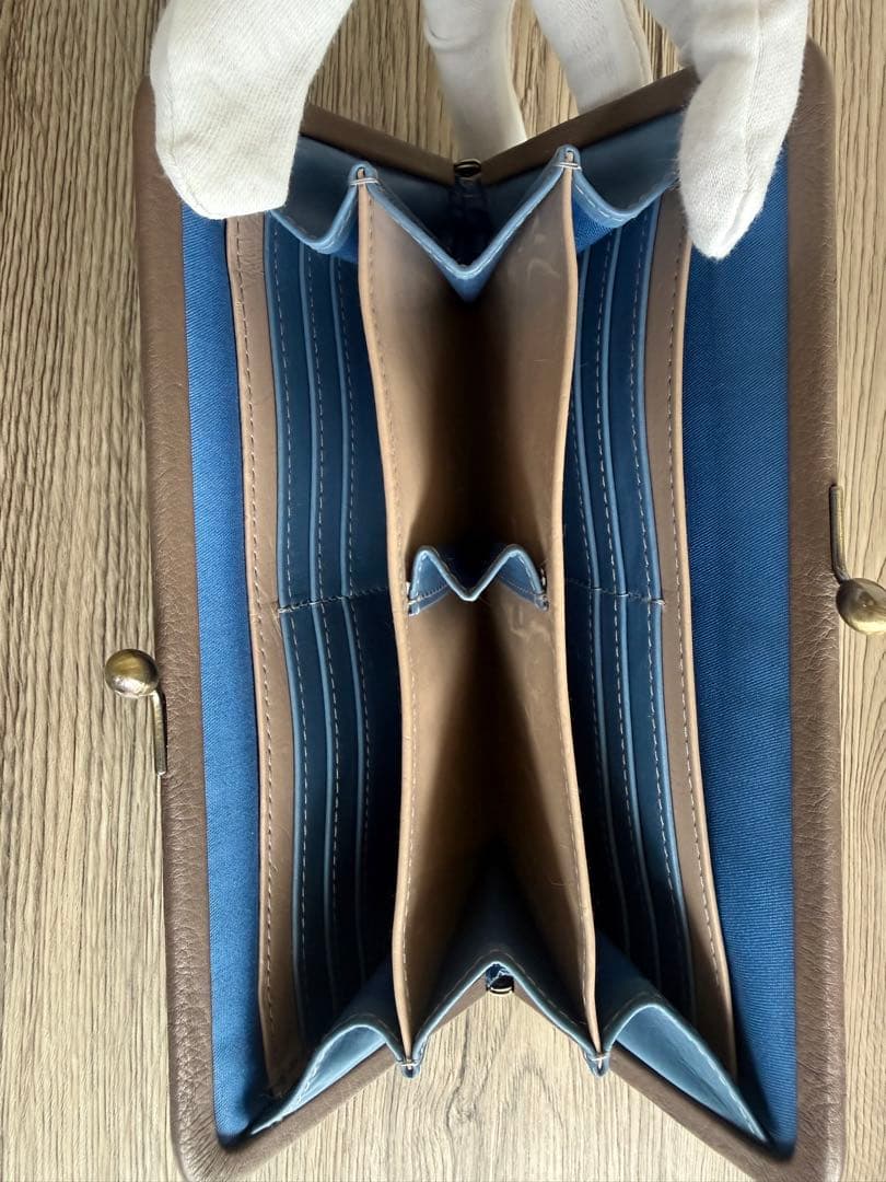 【美品】ゲンテン リサラーソン　genten がま口財布　長財布