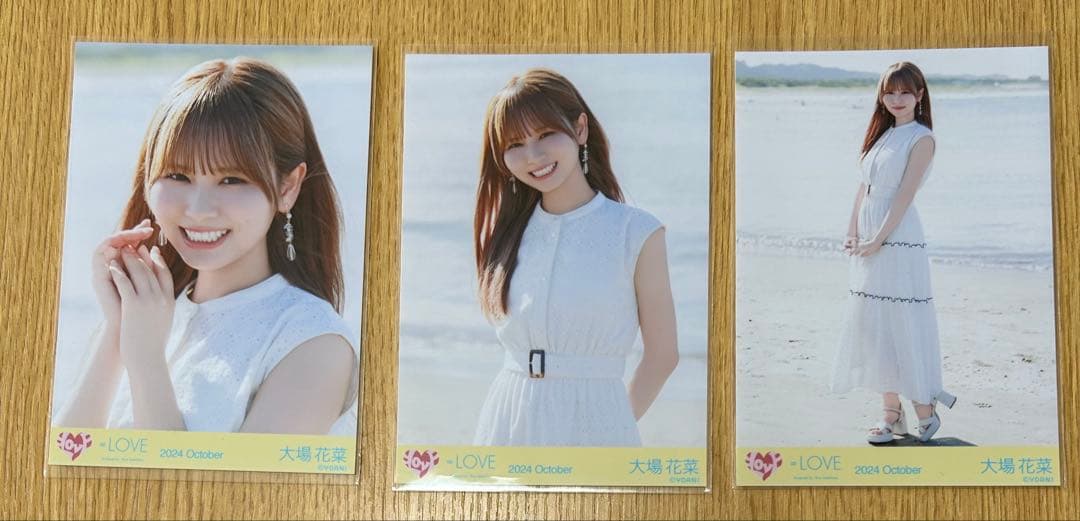 ペ*ノ様 =LOVE イコラブ　大場花菜　生写真 海とレモンティー　② MV衣装