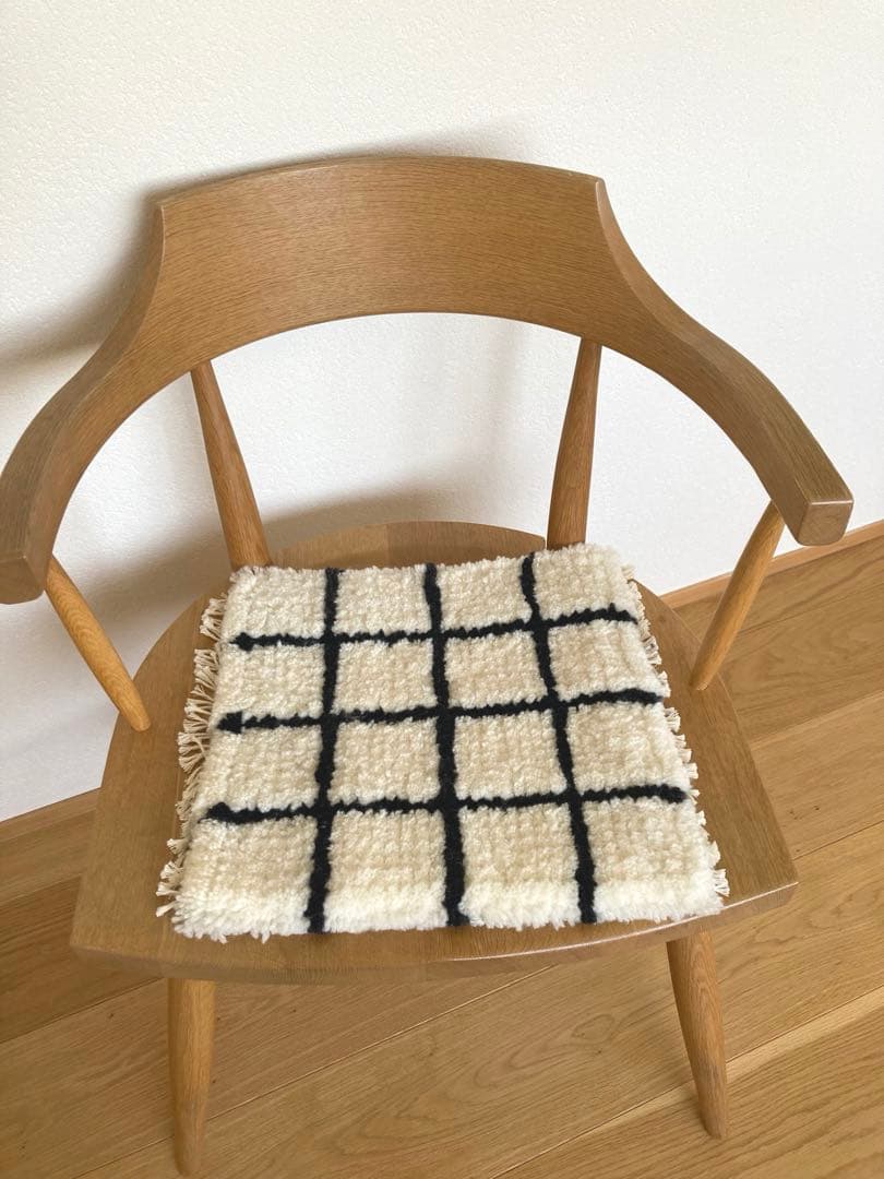ノッティング織り　椅子敷