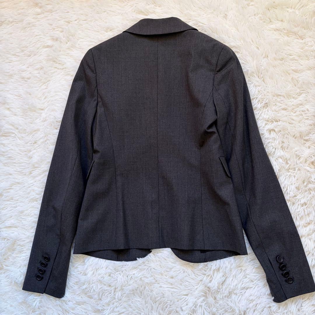 【極美品】 セオリー スーツ セットアップ 日本製 スカート Aライン グレー