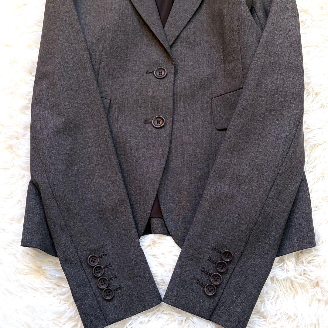 【極美品】 セオリー スーツ セットアップ 日本製 スカート Aライン グレー