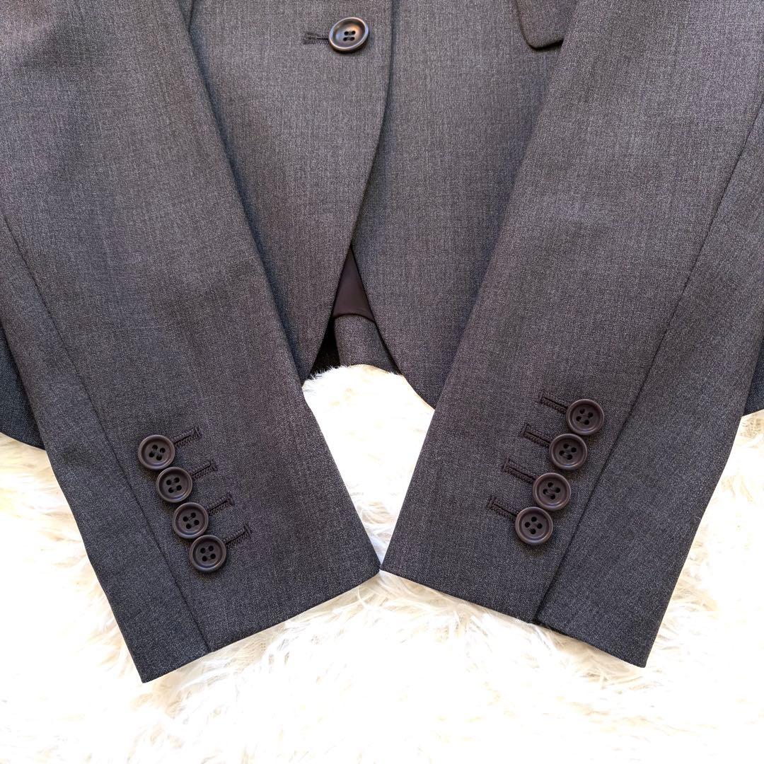 【極美品】 セオリー スーツ セットアップ 日本製 スカート Aライン グレー
