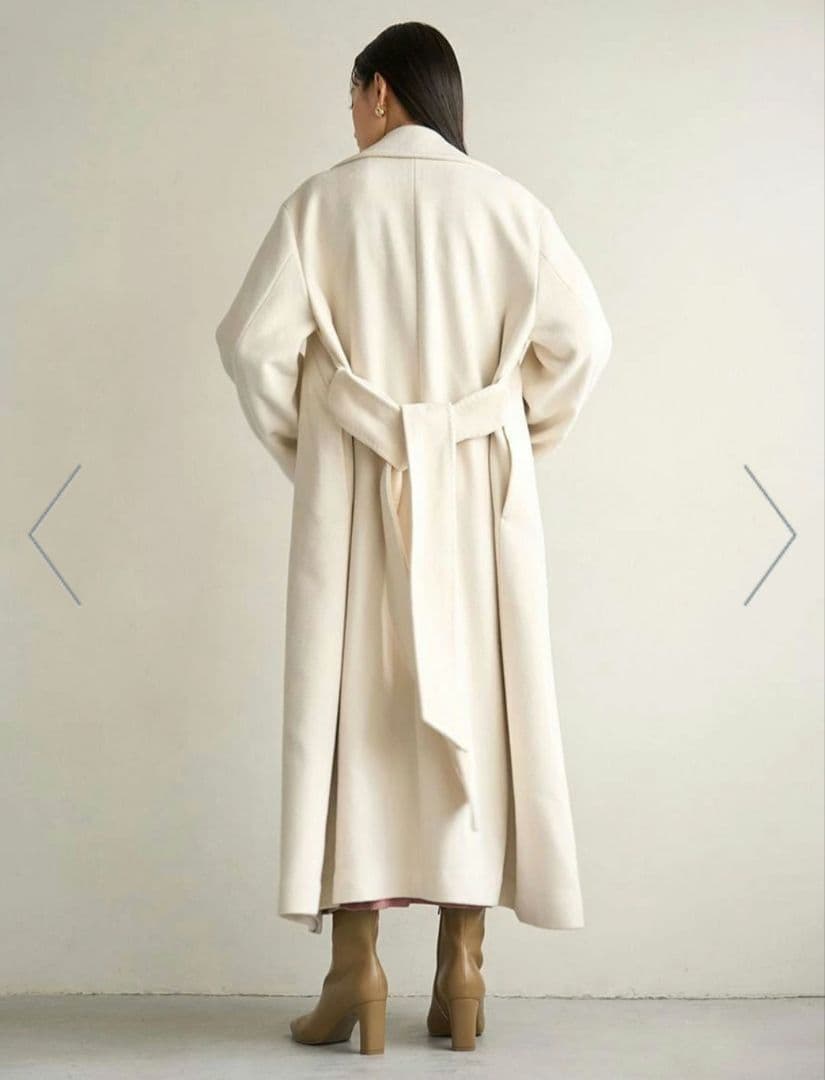 【新品同様美品】SNIDEL ウールヤクベーシックコート LGRY 0