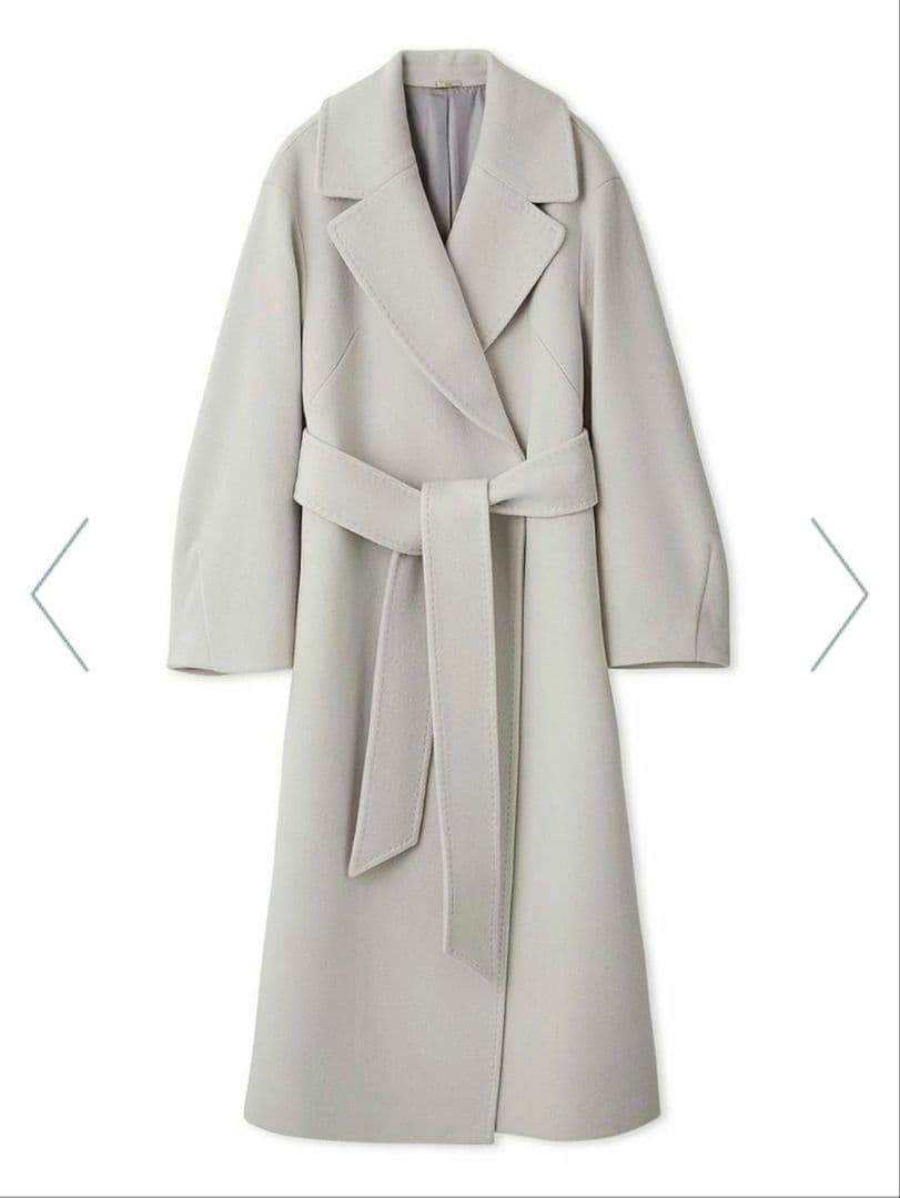 【新品同様美品】SNIDEL ウールヤクベーシックコート LGRY 0