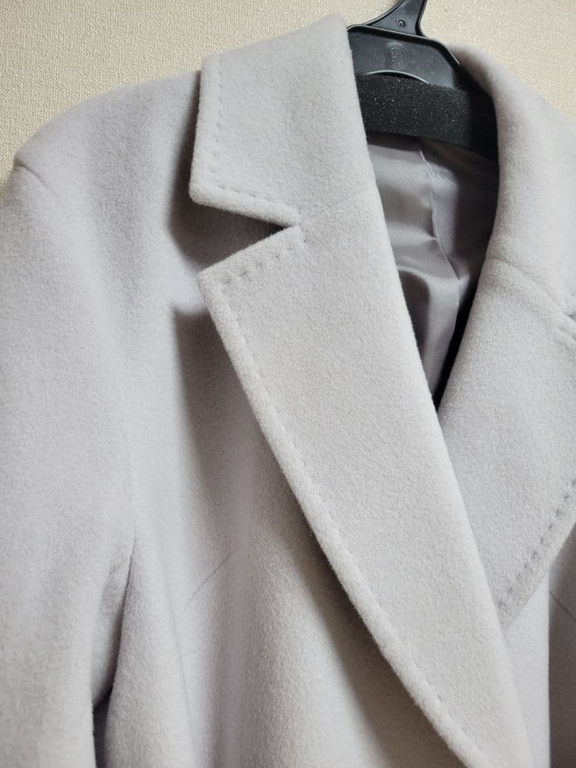 【新品同様美品】SNIDEL ウールヤクベーシックコート LGRY 0