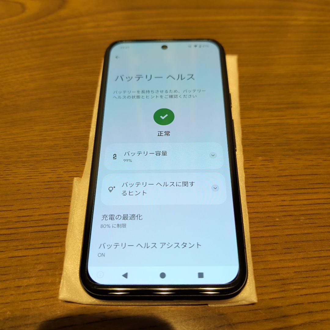 【美品】Google Pixel 8a 本体 オブシディアン