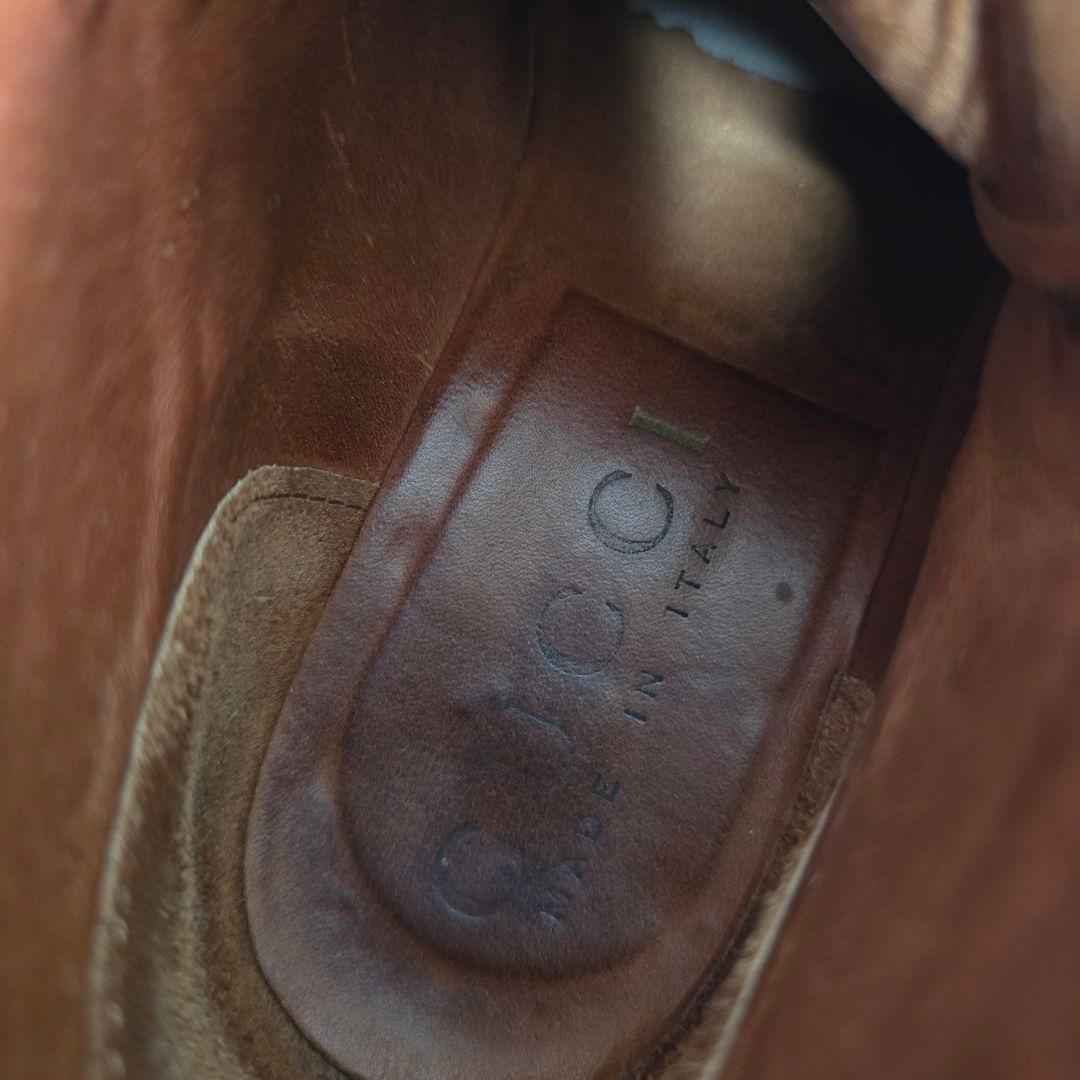 再値下げ✨GUCCIグッチ バックロゴ スクエアトゥショートブーツ