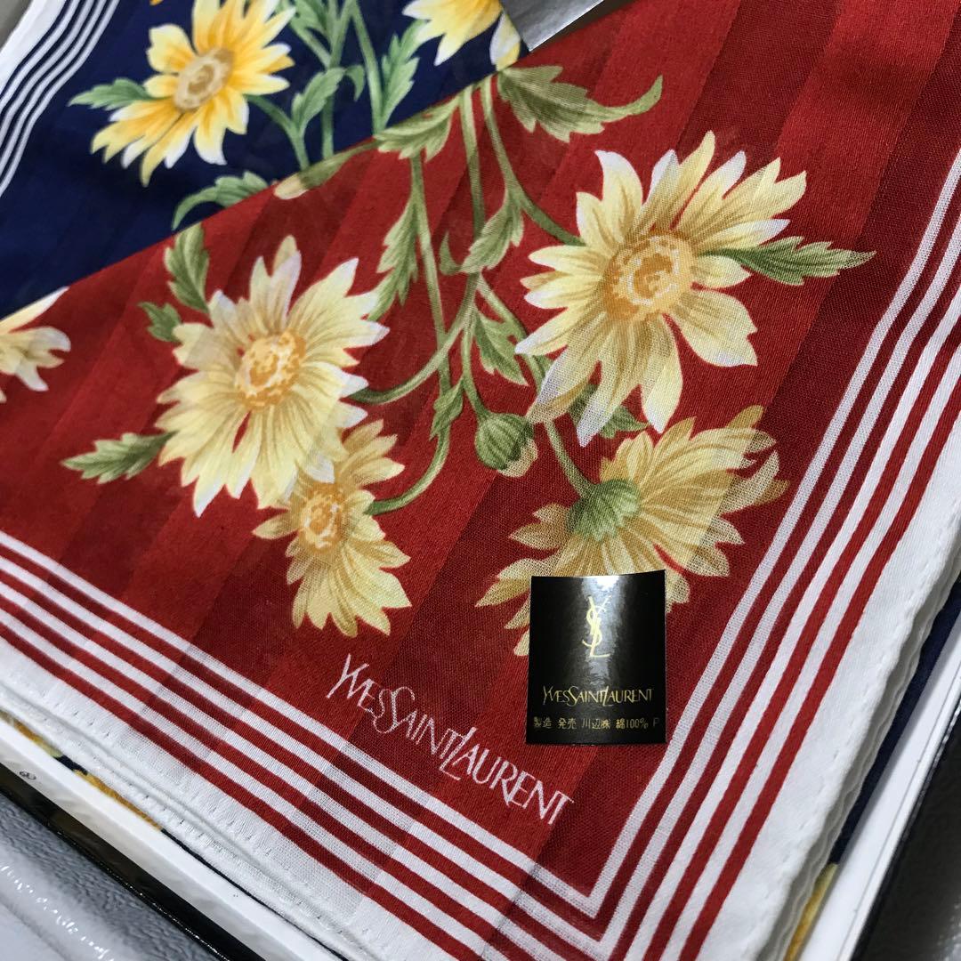 イヴ・サンローラン　ハンカチ　2枚 6箱セット