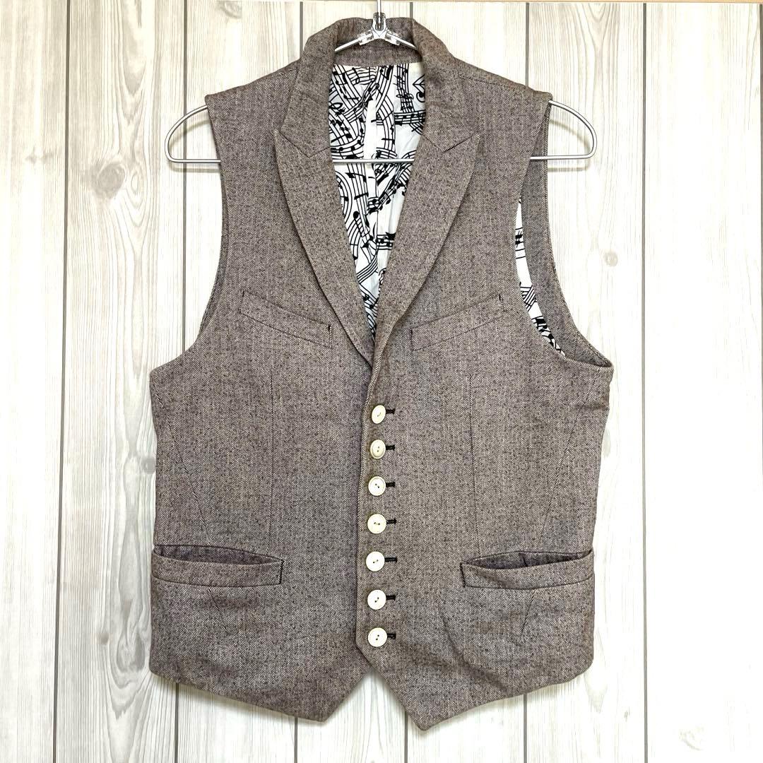 00s Number Nine ボタン テーラーベスト 音符 ナンバーナイン