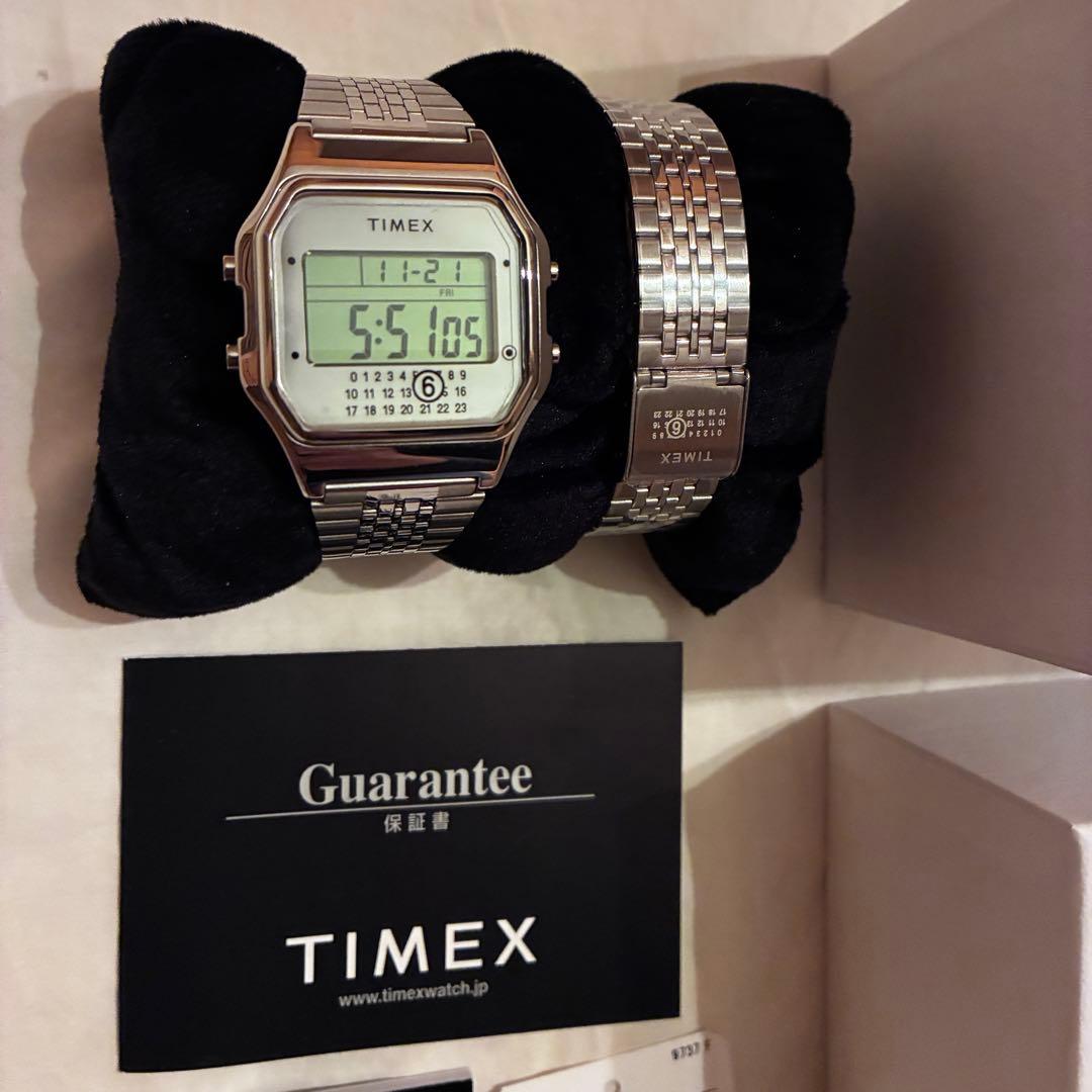 MM6 TIMEX マルジェラ タイメックス コラボ 腕時計 シルバー 美品