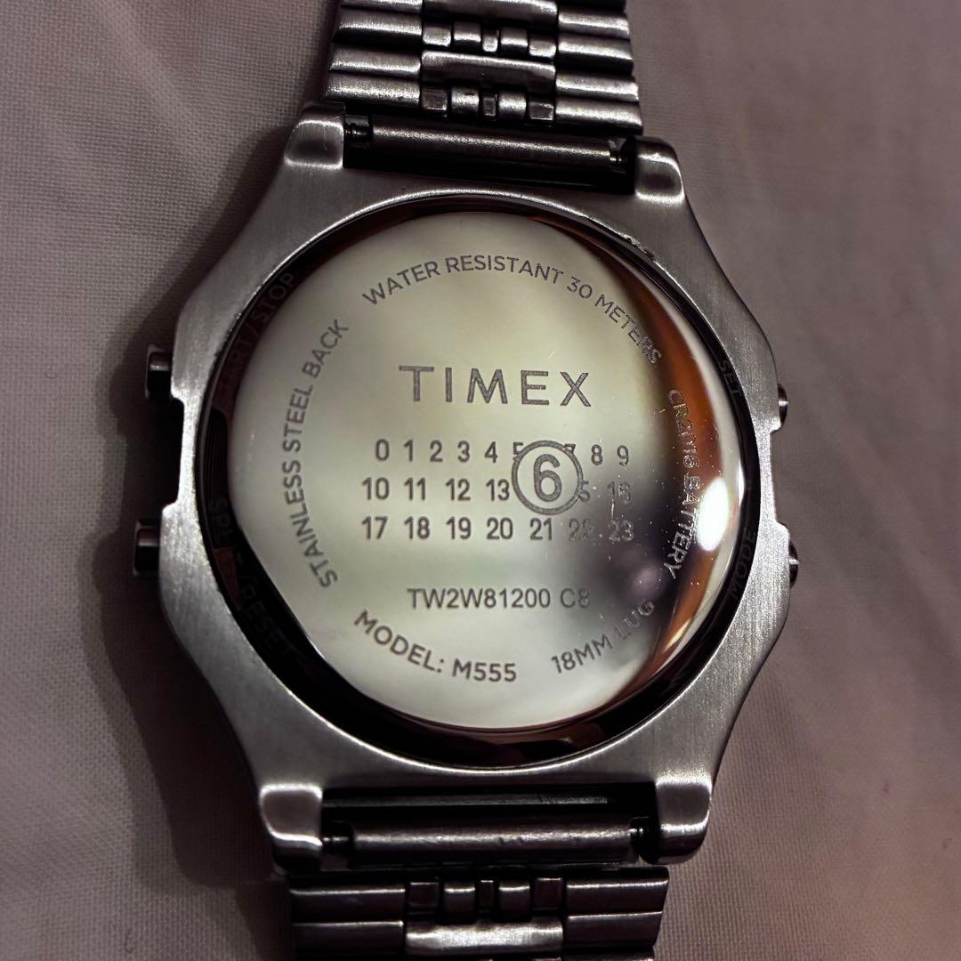 MM6 TIMEX マルジェラ タイメックス コラボ 腕時計 シルバー 美品