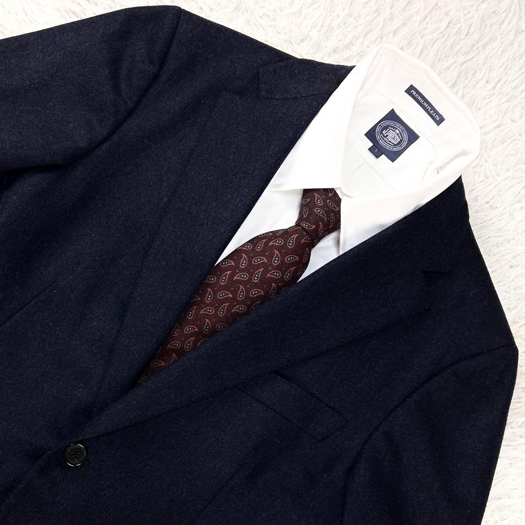 super100's トラベル メランジフランネル アンコン ベルベスト スーツ