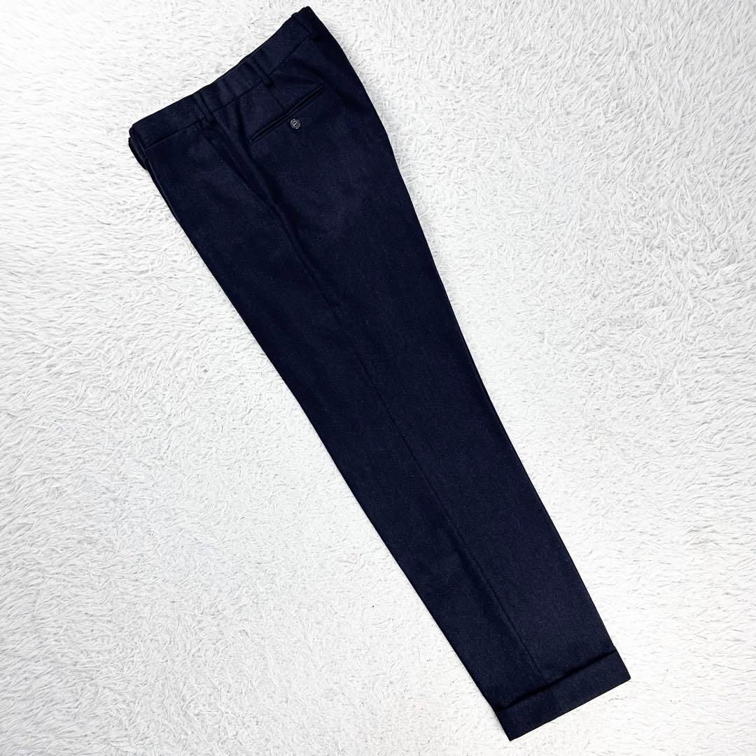 super100's トラベル メランジフランネル アンコン ベルベスト スーツ