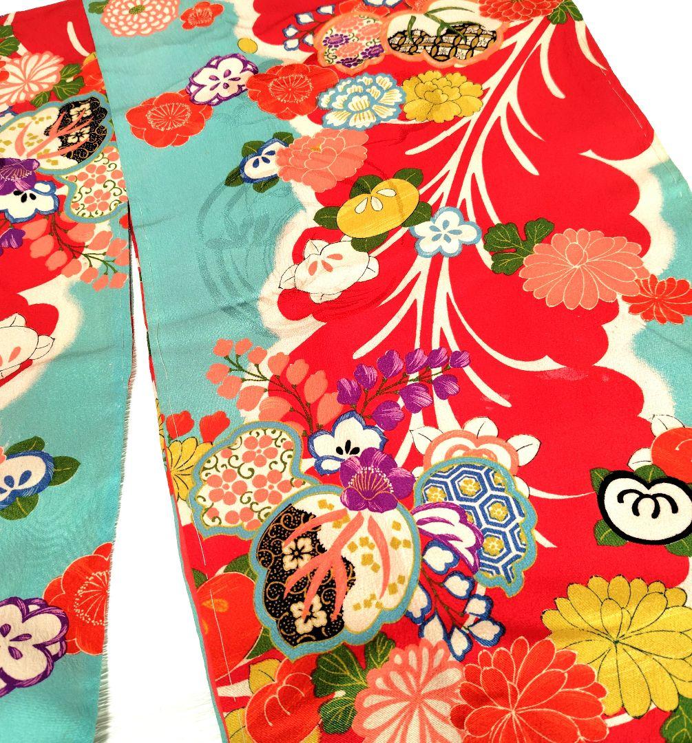 縮緬　アンティーク長襦袢　大正ロマン