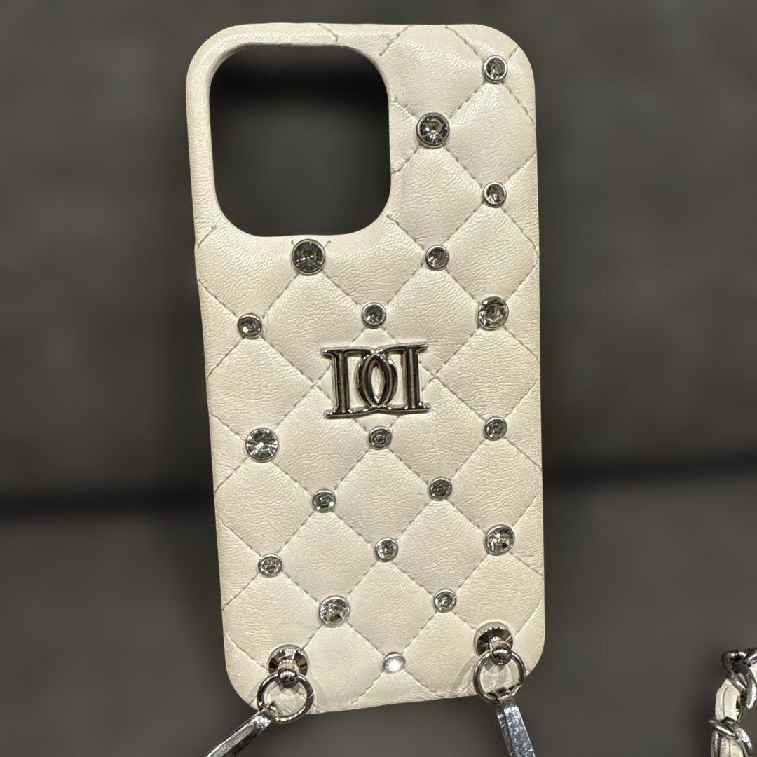 箱付き！ダーリッチ　キルティングビジューiPhoneケース15pro Max