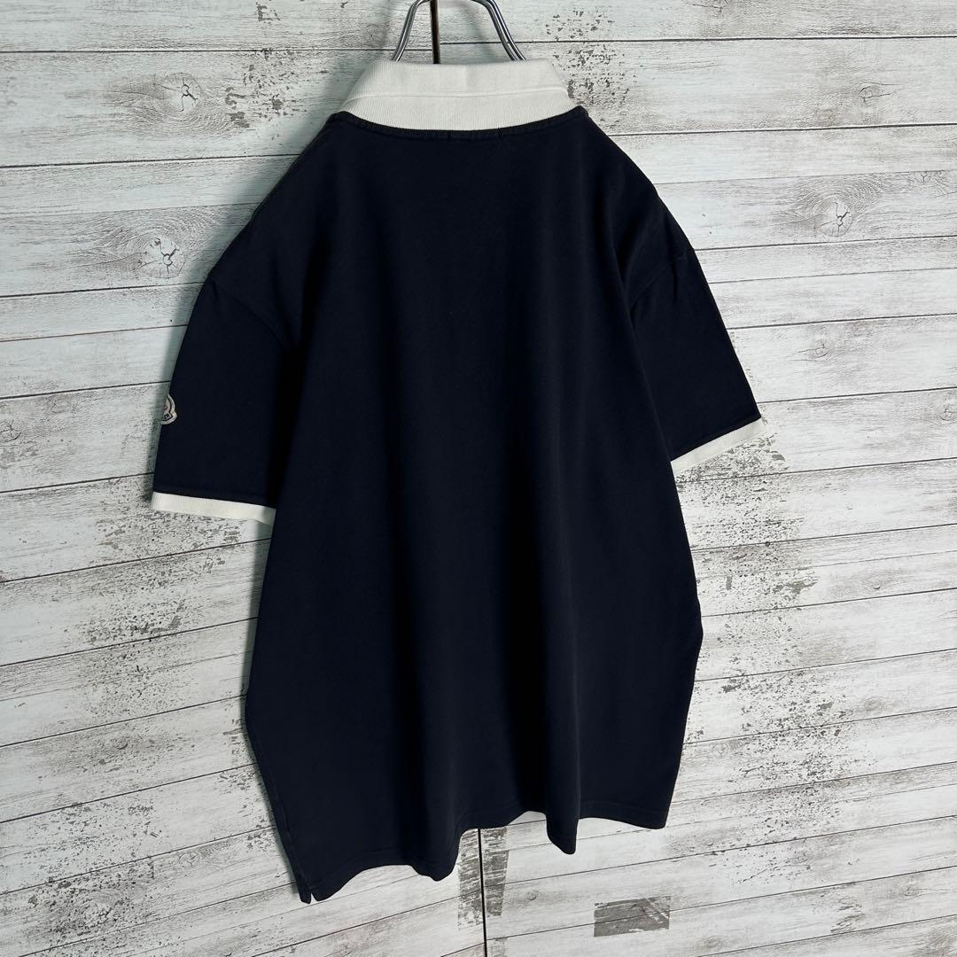 10615【美品・QR確認済み】モンクレール☆希少2XLサイズ定番ポロシャツ