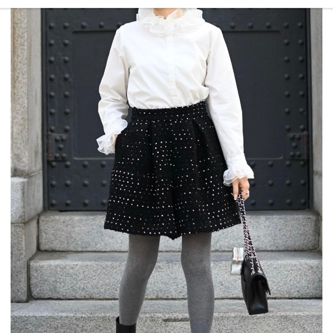 ドットツイードタックショートパンツ02 トレフルプラスワン