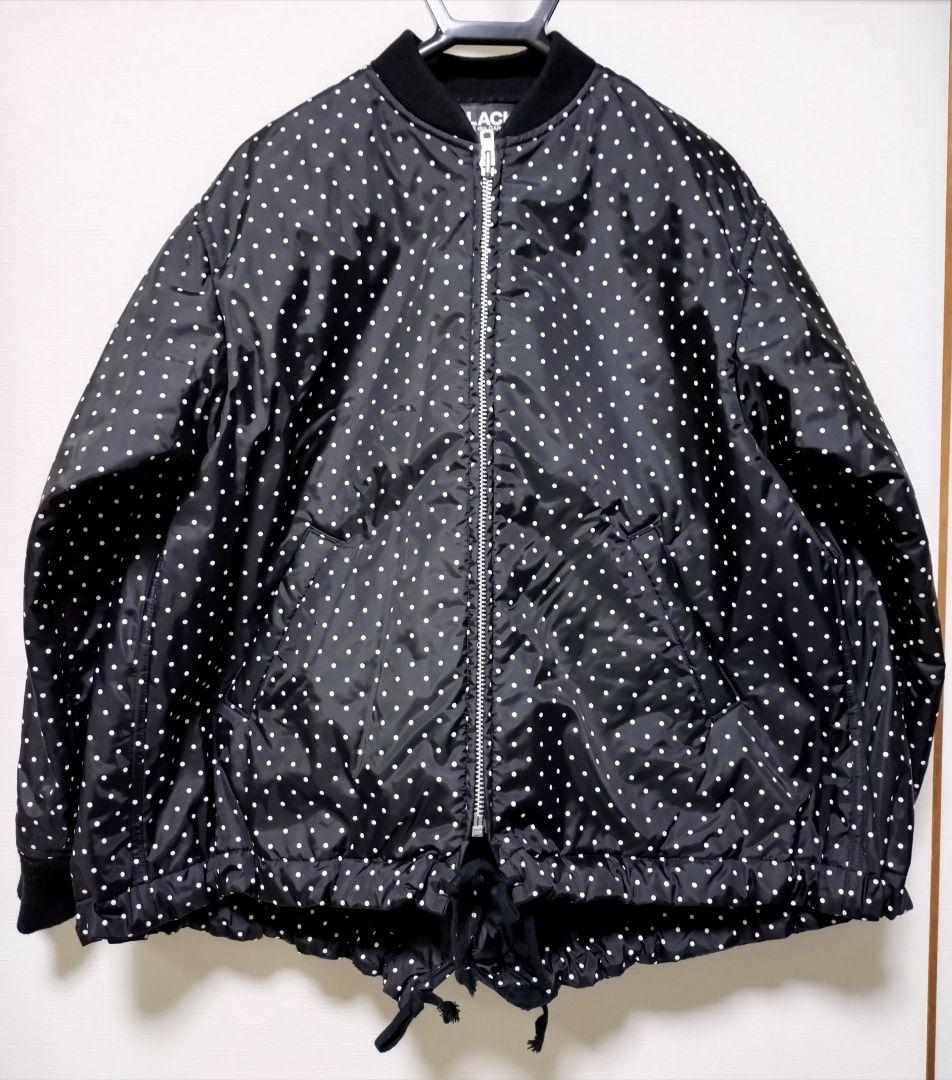 ブラックコムデギャルソン　オーバーサイズブルゾン　ドット柄　ジャケット
