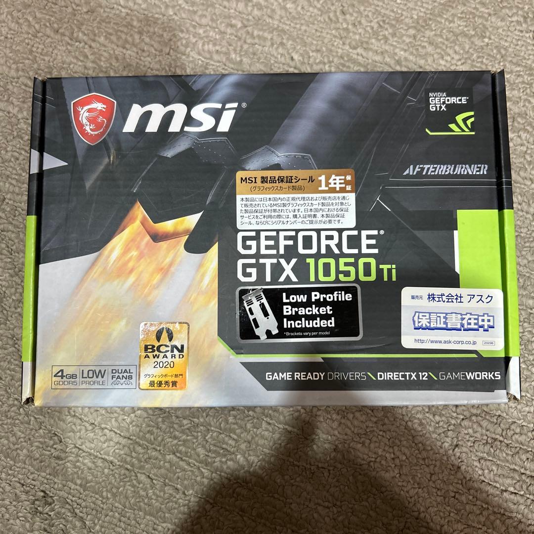 グラフィックボード・グラボ・ビデオカード MSI GeForce GTX 1050 Ti 4GB